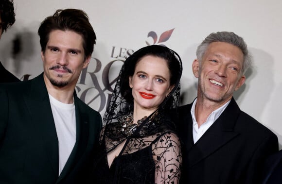 Exclusif - François Civil, Eva Green, Vincent Cassel - Les acteurs du film "Les Trois Mousquetaires : D'Artagnan" à l'avant-première aux Invalides à Paris le 21 mars 2023. © Jacovides / Guirec / Moreau / Bestimage 