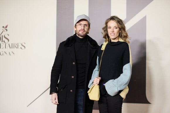 Exclusif - Philippe Lacheau et Elodie Fontan - Photocall de l'avant-première du film "Les Trois Mousquetaires : D'Artagnan" aux Invalides à Paris le 21 mars 2023. © Moreau / Jacovides / Guirec / Bestimage 