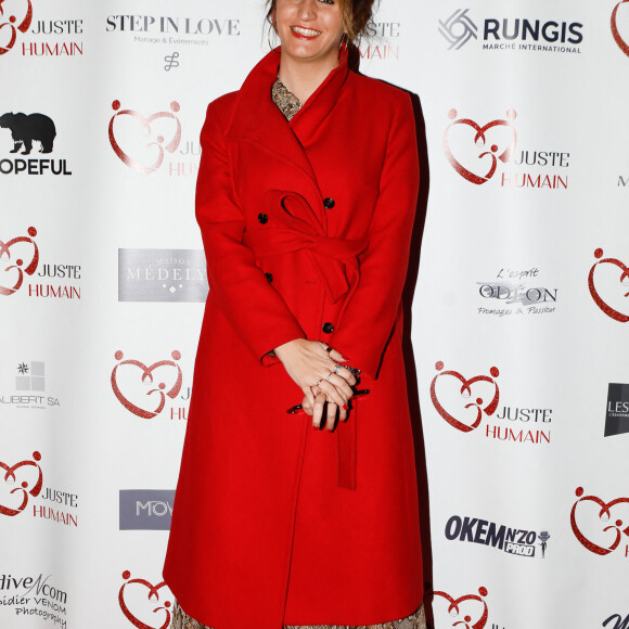 Marlène Schiappa au photocall du gala des 10 ans de l'association "Juste Humain" au Paradis Latin à Paris le 04 avril 2023.