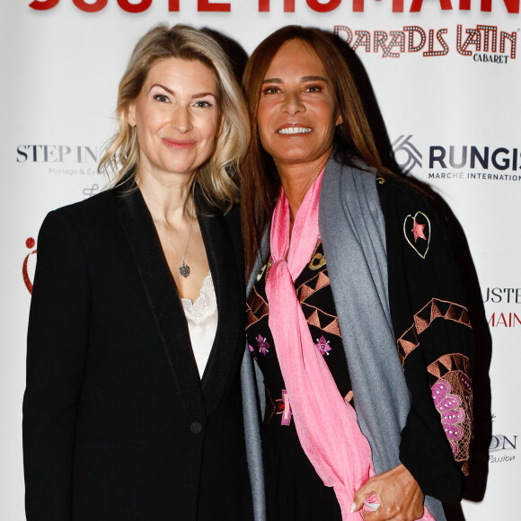 Nathalie Nicoloff (fondatrice de l'association), Nathalie Marquay-Pernault - Photocall du gala des 10 ans de l'association "Juste Humain" au Paradis Latin à Paris le 04 avril 2023.