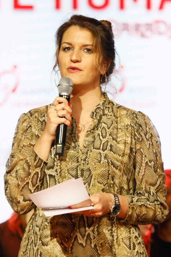 Marlène Schiappa au gala des 10 ans de l'association "Juste Humain" au Paradis Latin à Paris le 04 avril 2023.