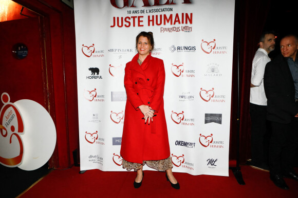 Marlène Schiappa au photocall du gala des 10 ans de l'association "Juste Humain" au Paradis Latin à Paris le 04 avril 2023.