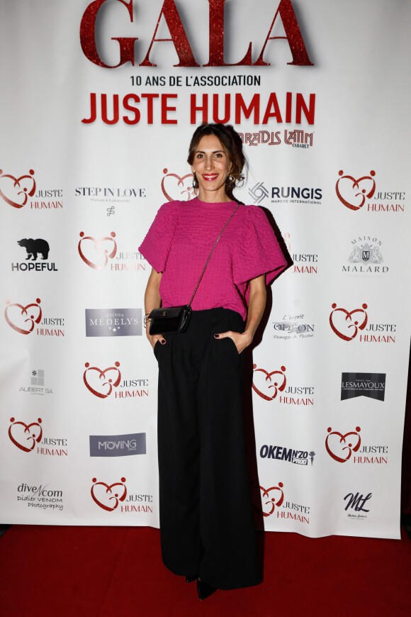 Marie Catrix au photocall du gala des 10 ans de l'association "Juste Humain" au Paradis Latin à Paris le 04 avril 2023.