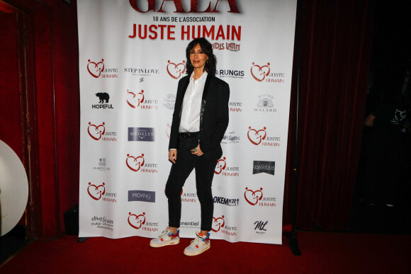 Géraldine Maillet au photocall du gala des 10 ans de l'association "Juste Humain" au Paradis Latin à Paris le 04 avril 2023.