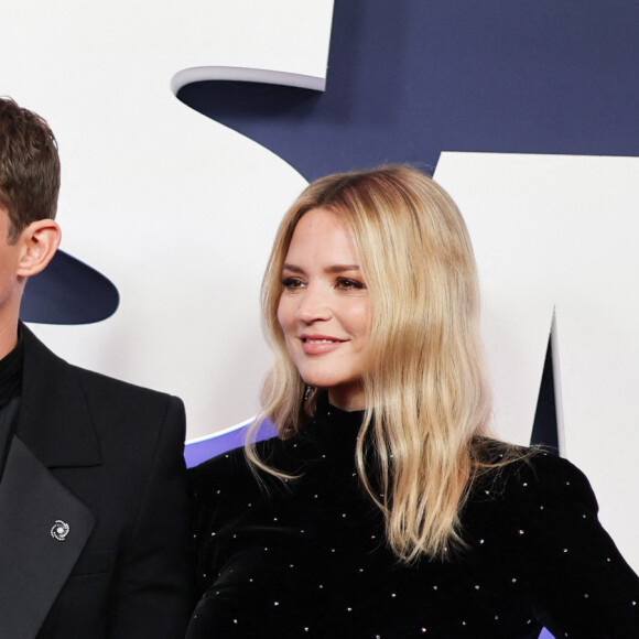 Virginie Efira et son compagnon Niels Schneider au photocall de la 48ème cérémonie des César à l'Olympia à Paris le 24 février 2023 © Dominique Jacovides / Olivier Borde / Bestimage 