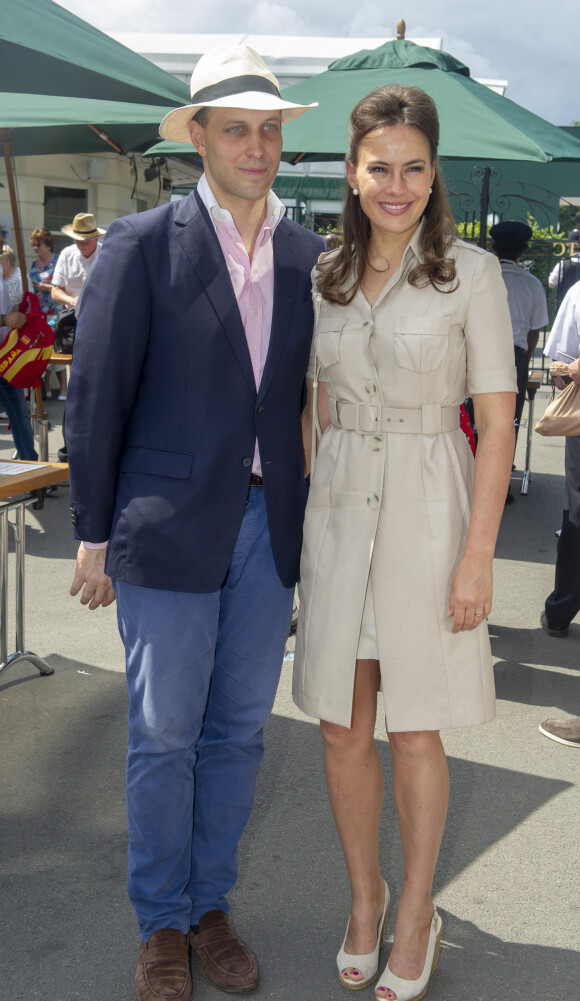 Freddie Windsor et sa femme Sophie Winkleman - Le tournois de Wimbledon 2019, Londres les 12, 13 et 14 juillet 2019. 