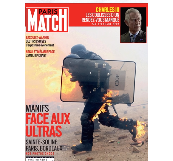 Couverture du magazine "Paris Match".
