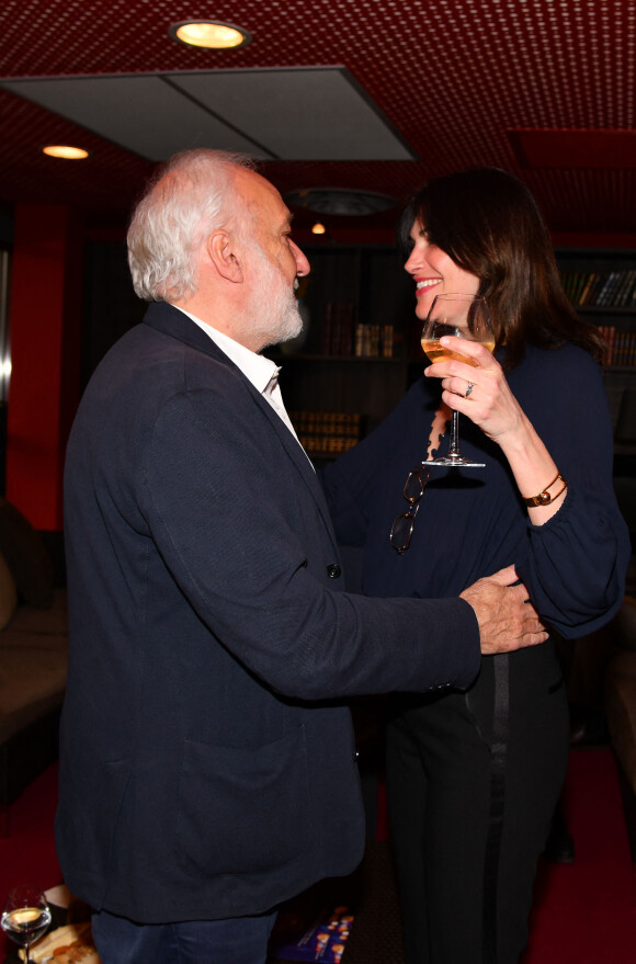 Exclusif - François Berléand, Helena Noguerra - Soirée exceptionnelle à l'occasion du 10ème anniversaire du théâtre Anthéa à Antibes le 5 avril 2023. © Philippe Brylak / Bestimage 