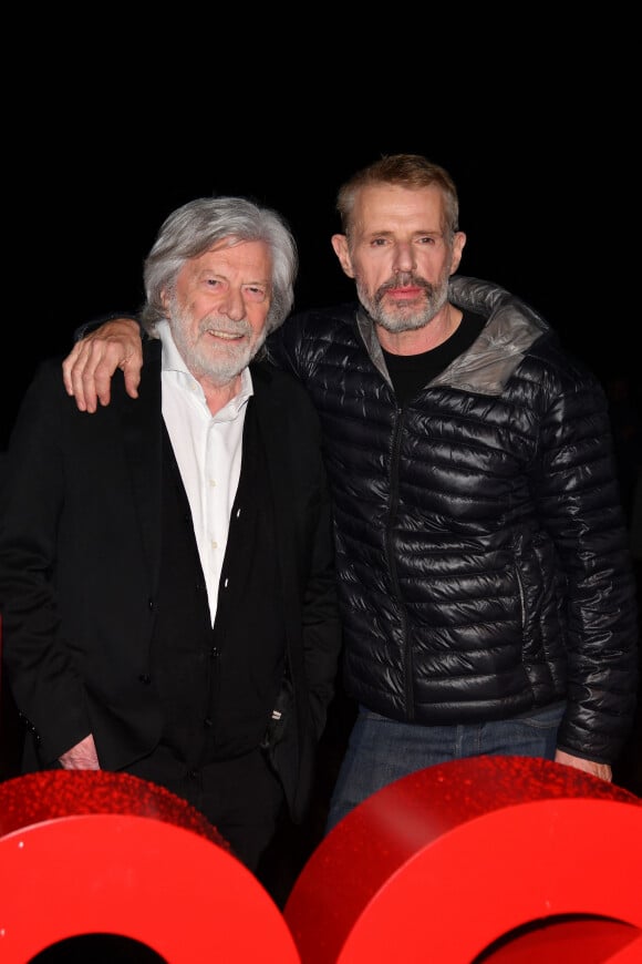 Exclusif - Daniel Benoin, Lambert Wilson - Soirée exceptionnelle à l'occasion du 10ème anniversaire du théâtre Anthéa à Antibes le 5 avril 2023. © Philippe Brylak / Bestimage 