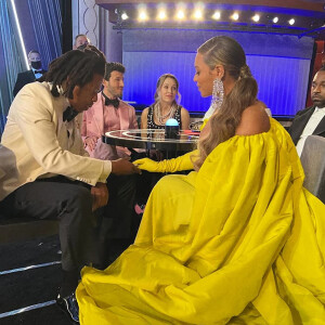 Beyonce et son mari Jay-Z lors de la 94ème Cérémonie des Oscars à Los Angeles. Le 27 mars 2022 