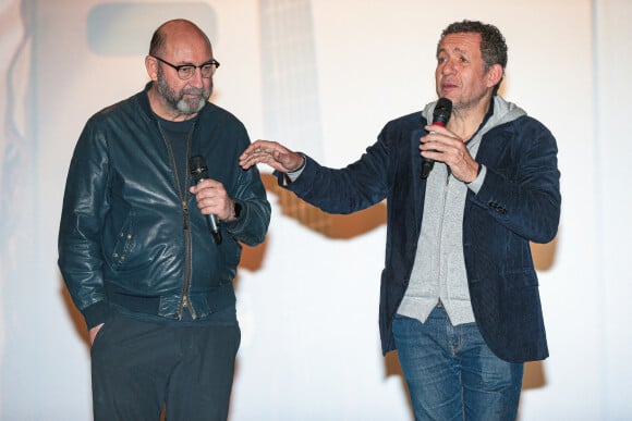 Kad Merad et Dany Boon à la première du film "La Vie pour de vrai" à Lille, France, le 1er avril 2023. © Stéphane Vansteenkiste/Bestimage 