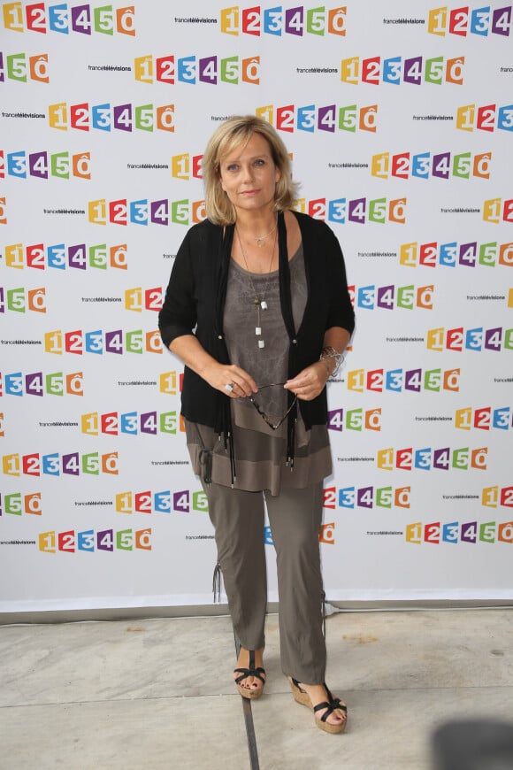 Catherine Matausch - Conférence de presse de rentrée de France Télévisions, le 28 août 2012 à Paris.