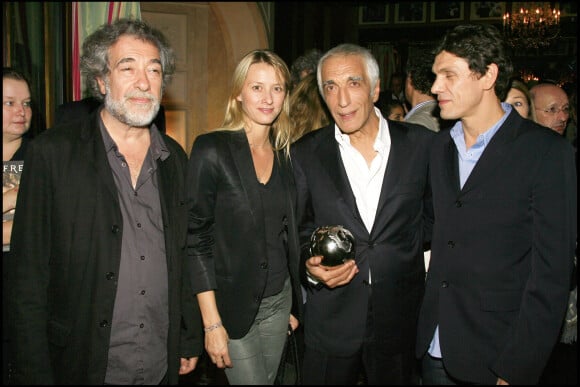 Marc Esposito, Sarah Poniatowski, Gérard Darmon et Marc Lavoine - Remise du prix Jean Gabin au Fouquet's 