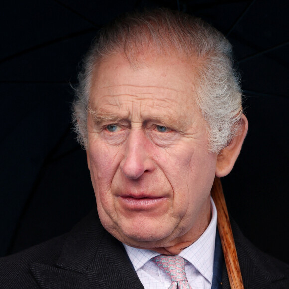 Le roi Charles III d'Angleterre et le président allemand Frank-Walter Steinmeier, accompagnés du maire de la ville Peter Tschentscher, lors d'une visite au port de Hambourg.