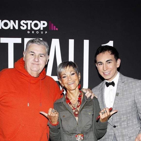 Exclusif - Pierre Ménès, Isabelle Morini Bosc et Jordan De Luxe lors de l'enregistrement de l'émission "L'Instant De Luxe" pour la chaîne Non Stop People. Le 28 septembre 2020 © Cédric Perrin / Bestimage