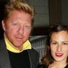 Boris Becker et Charlotte Dellal lors de la présentation de la collection de chaussures Charlotte Olympia Shoe par Charlotte Dellal le 23 février à Londres