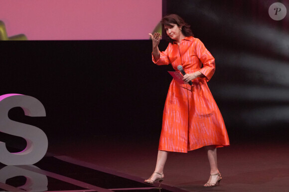 Zabou Breitman lors de la soirée de clôture du festival CanneSeries Saison 6 au Palais des Festivals à Cannes, France, le 19 avril 2023. © Norbert Scanella/Panoramic/Bestimage