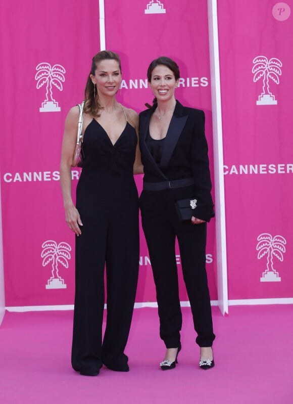 Mélissa Theuriau, Nathalie Marchak (Jury Séries documentaires) - Photocall de la soirée de clôture du festival CanneSeries Saison 6 au Palais des Festivals à Cannes. Le 19 avril 2023 © Denis Guignebourg / Bestimage