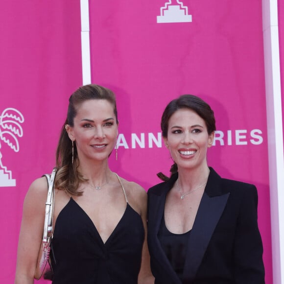 Mélissa Theuriau, Nathalie Marchak (Jury Séries documentaires) - Photocall de la soirée de clôture du festival CanneSeries Saison 6 au Palais des Festivals à Cannes. Le 19 avril 2023 © Denis Guignebourg / Bestimage