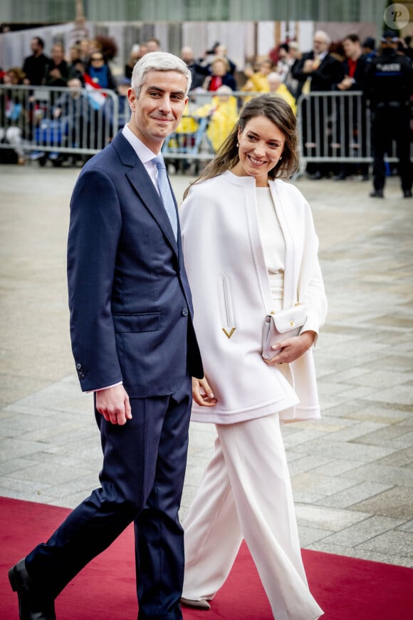 Mariage civil de la princesse Alexandra de Luxembourg et Nicolas Bagory à la mairie de Luxembourg le 22 avril 2023.