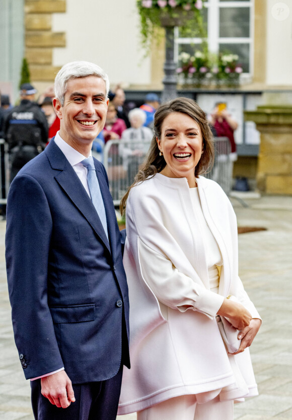 Mariage civil de la princesse Alexandra de Luxembourg et Nicolas Bagory à la mairie de Luxembourg le 22 avril 2023.