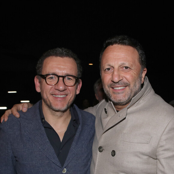 Exclusif - Prix Spécial - Dany Boon (réalisateur du film) et Arthur (Jacques Essebag) - Avant-première du film "La Vie pour de vrai" au cinéma Pathé Wepler à Paris le 18 avril 2023. © Bertrand Rindoff / Bestimage