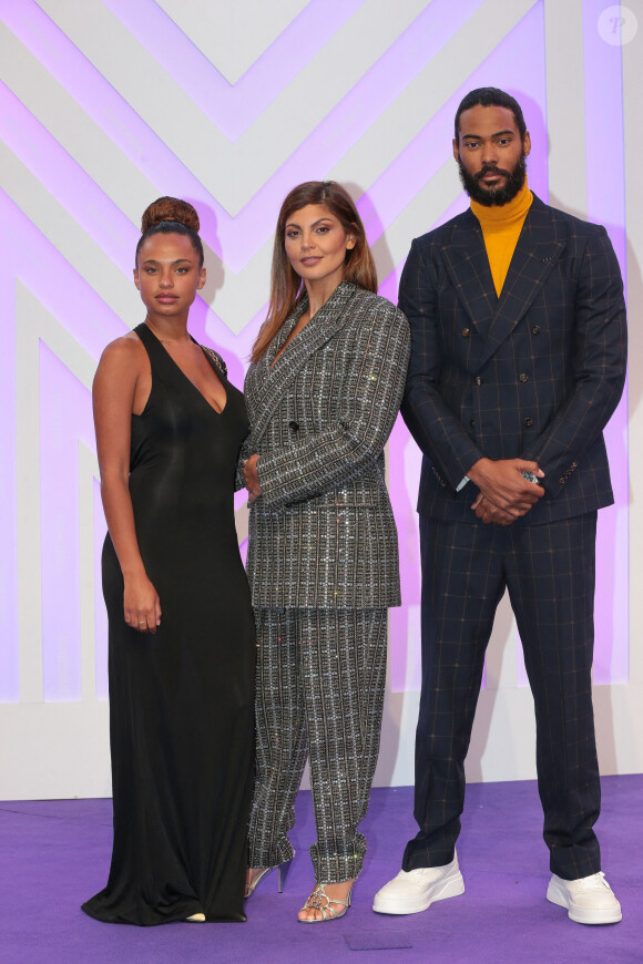 Paola Locatelli , Nawell Madani et Djébril Zonga - Photocall de la soirée de clôture du festival Series Mania 2023 à Lille le 24 mars 2023. © Stéphane Vansteenkiste / Bestimage 