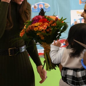 Catherine (Kate) Middleton, princesse de Galles, visite le centre pour enfants Colham Manor à Hillingdon, près de Londres, le 9 novembre 2022. 