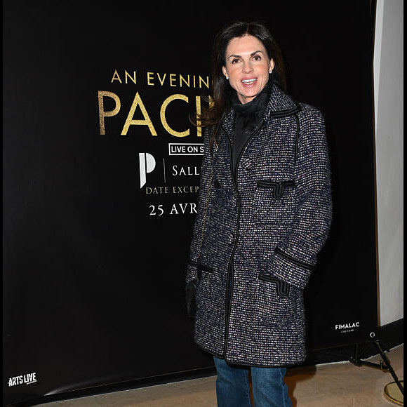 Exclusif - Caroline Barclay - Photocall pour la conférence spectacle "An evening with Al Pacino" à la salle Pleyel à Paris le 25 avril 2023. © Coadic Guirec / Bestimage 