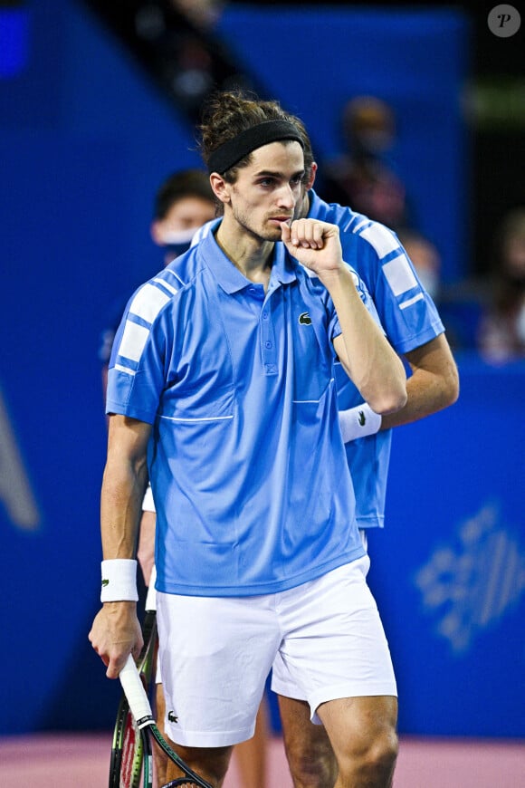 Pierre Hugues Herbert (Fra) / Nicolas Mahut (Fra) lors de l'Open Sud de France 2022 à Montpellier, France, le 6 février 2022. © Jean-Baptiste Autissier/Panoramic/Bestimage