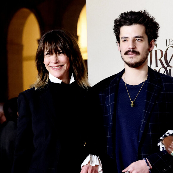 Exclusif - Sophie Marceau et son fils Vincent Zulawski - Photocall de l'avant-première du film "Les Trois Mousquetaires : D'Artagnan" aux Invalides à Paris le 21 mars 2023. © Jacovides / Moreau / Guirec / Bestimage 