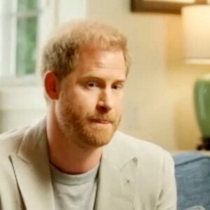 Le Prince Harry a participé à un événement en direct avec le docteur Gabor Maté, expert dans les traumatismes liés à l'enfance. Le 4 mars 2023. 