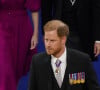 D'ailleurs, il semblait particulièrement détendu. 
Le prince Harry, duc de Sussex - Les invités à la cérémonie de couronnement du roi d'Angleterre à l'abbaye de Westminster de Londres, Royaume Uni, le 6 mai 2023. 