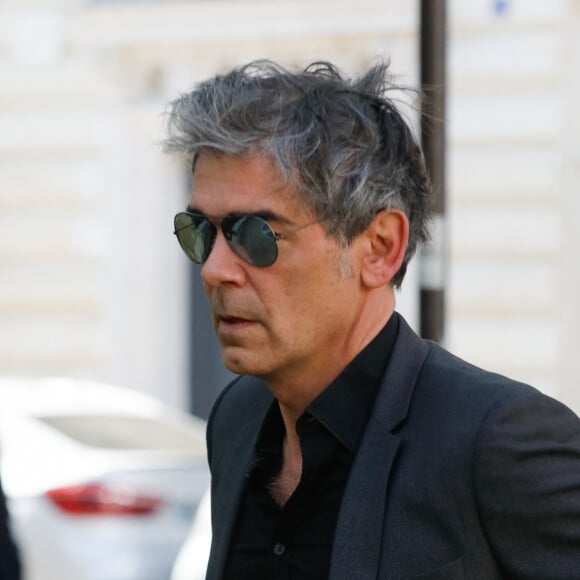 Xavier de Moulins - Obsèques de Laurent Vimont (PDG de Century 21) en l'église Notre-Dame de Grâce de Passy à Paris. Le 24 mars 2022