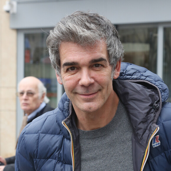 Exclusif - Xavier de Moulins à la sortie des studios RTL à Paris. Le 3 février 2020 © Panoramic / Bestimage