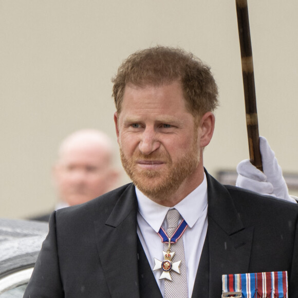 Andy Stenning - Mirrorpix - Cérémonie de couronnement du roi d'Angleterre à l'abbaye de Westminster de Londres Le prince Harry, duc de Sussex - Les invités arrivent à la cérémonie de couronnement du roi d'Angleterre à l'abbaye de Westminster de Londres, Royaume Uni, le 6 mai 2023  . Celebs attending at Westminster Abbey, central London, ahead of the coronation ceremony of King Charles III and Queen Camilla. Picture date: Saturday May 6, 2023. 