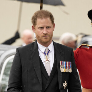 Andy Stenning - Mirrorpix - Cérémonie de couronnement du roi d'Angleterre à l'abbaye de Westminster de Londres Le prince Harry, duc de Sussex - Les invités arrivent à la cérémonie de couronnement du roi d'Angleterre à l'abbaye de Westminster de Londres, Royaume Uni, le 6 mai 2023  . Celebs attending at Westminster Abbey, central London, ahead of the coronation ceremony of King Charles III and Queen Camilla. Picture date: Saturday May 6, 2023. 