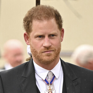 Le prince Harry, duc de Sussex - Les invités arrivent à la cérémonie de couronnement du roi d'Angleterre à l'abbaye de Westminster de Londres, Royaume Uni, le 6 mai 2023