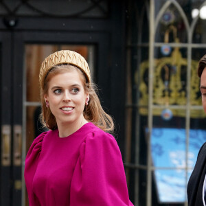 Les invités arrivent à la cérémonie de couronnement du roi d'Angleterre à l'abbaye de Westminster de Londres Le prince Harry, duc de Sussex, La princesse Beatrice d'York et son mari Edoardo Mapelli Mozzi - Les invités à la cérémonie de couronnement du roi d'Angleterre à l'abbaye de Westminster de Londres, Royaume Uni, le 6 mai 2023.