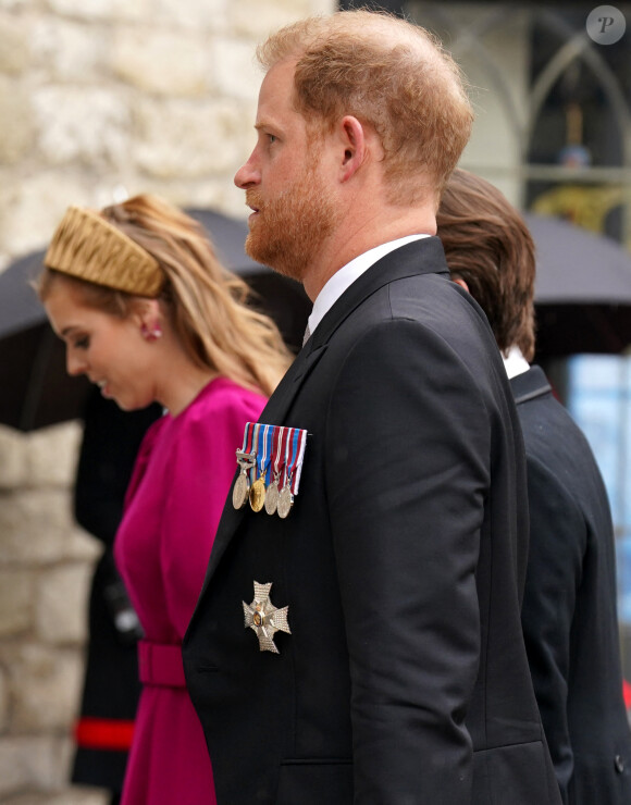Le prince Harry, duc de Sussex - Les invités à la cérémonie de couronnement du roi d'Angleterre à l'abbaye de Westminster de Londres, Royaume Uni, le 6 mai 2023.