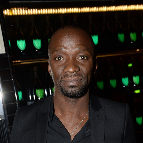 Exclusif - Claude Makelele - DJ Tefa & DJ Moox aux platines du restaurant La Gioia lors de la soirée "Les musiques de la Gioia" à Paris.