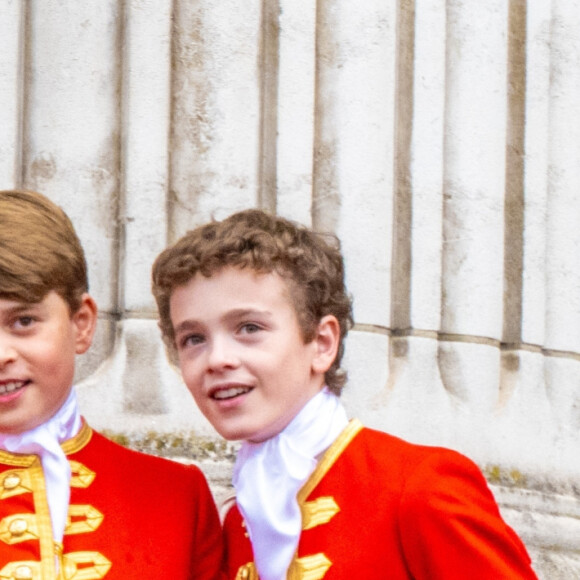 Lord Oliver Cholmondeley, le prince George, Nicholas Barclay et Ralph Tollemache