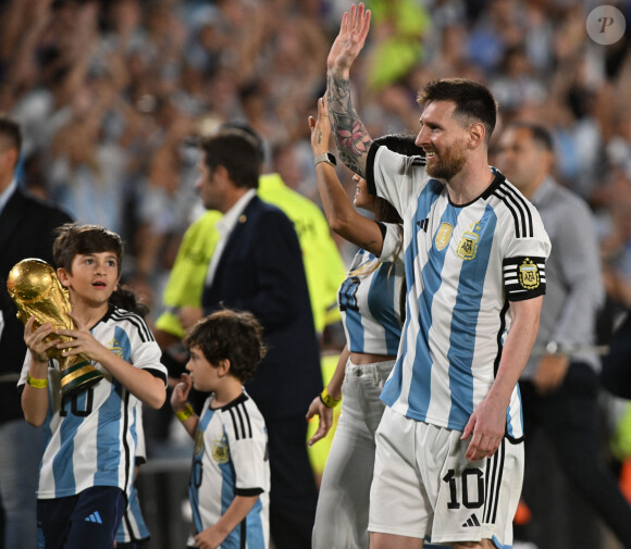 Lionel Messi - Match amical de football amical entre l'Argentine contre le Panama à Buenos Aires le 23 mars 2023.