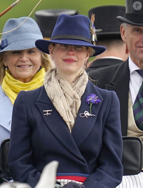 Elle était venue voir sa fille en attelage, sa spécialité.
Louise Mountbatten-Windsor (Lady Louise Windsor) participe au "Royal Windsor Horse Show" au château de Windsor, le 12 mai 2023. 