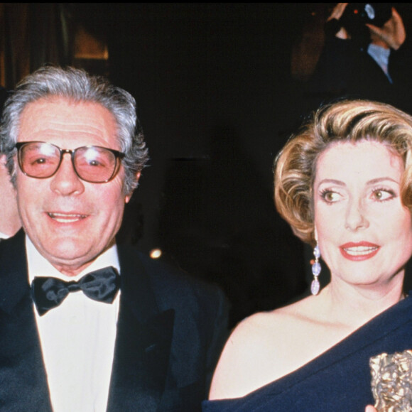 Marcello Mastroianni et Catherine Deneuve en 1993