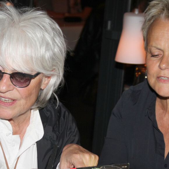 Exclusif - Catherine Lara, Muriel Robin - Catherine Lara fête son 70ème anniversaire au Fouquet's à Paris le 30 mai 2015.