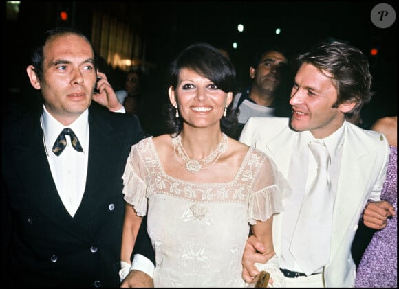 Helmut Berger et Claudia Cardinale au Festival de Cannes en 1976
