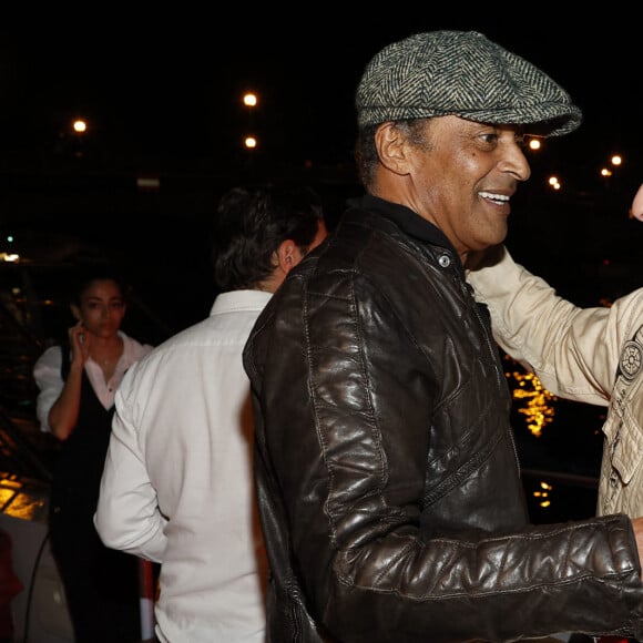 Exclusif - Joalukas Noah avec son père Yannick Noah lors de la soirée d'anniversaire de Joalukas Noah, fils de Yannick Noah et Isabelle Camus, pour ses 18 ans à Paris le 10 juin 2022. © Cyril Moreau / Bestimage