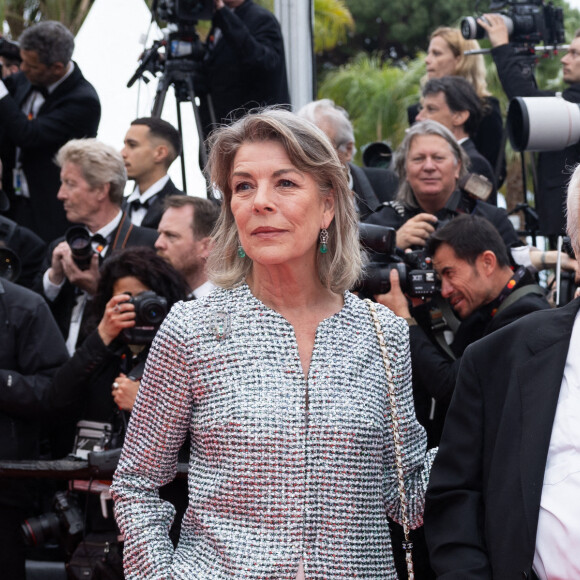 La princesse Caroline de Hanovre, guest, Carole Bouquet - Montée des marches du film " Killers of the flower moon " lors du 76ème Festival International du Film de Cannes, au Palais des Festivals à Cannes. Le 20 mai 2023 © Olivier Borde / Bestimage 