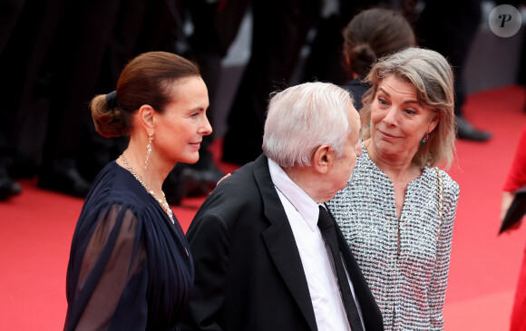 Carole Bouquet, Paul Rassam, la princesse Caroline de Hanovre - Montée des marches du film " Killers of the flower moon " lors du 76ème Festival International du Film de Cannes, au Palais des Festivals à Cannes. Le 20 mai 2023 © Jacovides-Moreau / Bestimage